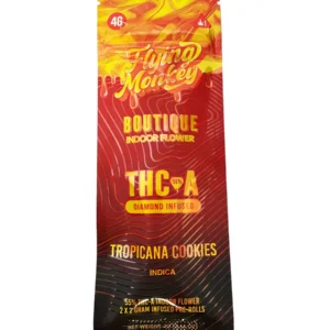 Tropical Cookies Flying Monkey THC-A Diamond Infused Boutique Collection Pre-Roll 4G
