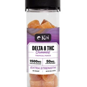 Tropical Punch Koi Delta 8 THC Extra Strength Gummies 1500mg