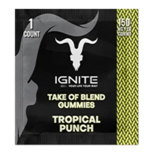 Tropical Punch Ignite Take of Blend Gummies 150mg