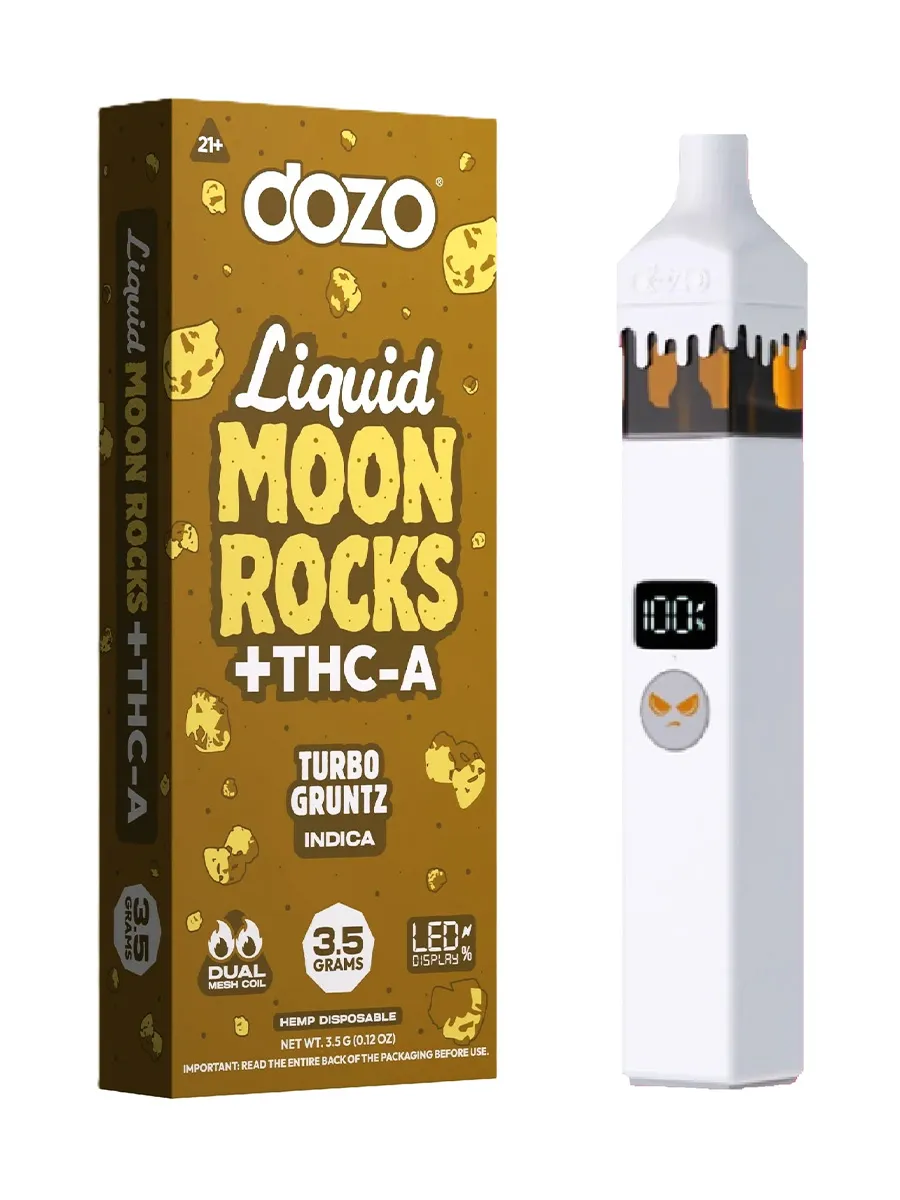 Turbo Gruntz DOZO Liquid Moon Rocks THCA Disposables 3.5G
