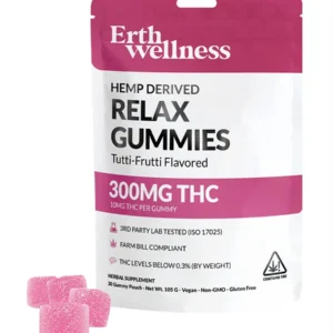 Tutti-Frutti Erth Wellnes Relax Delta 9 THC Gummies 30ct 300MG