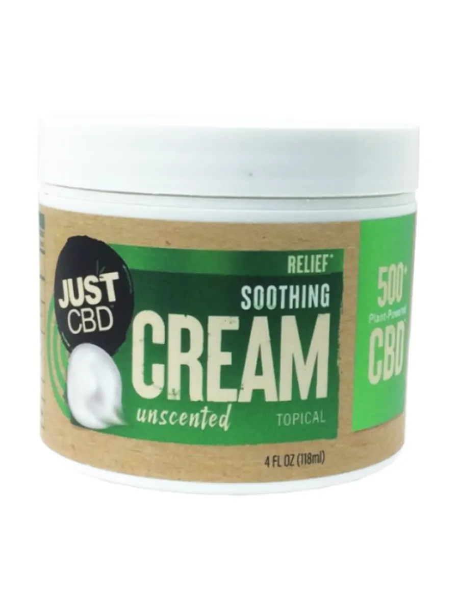 Unscented Topical Just CBD Soothing Relief Cream 500MG