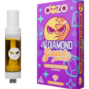 Unubtainium Dozo Diamond Sauce Live Rosin Cartridge 2.2G