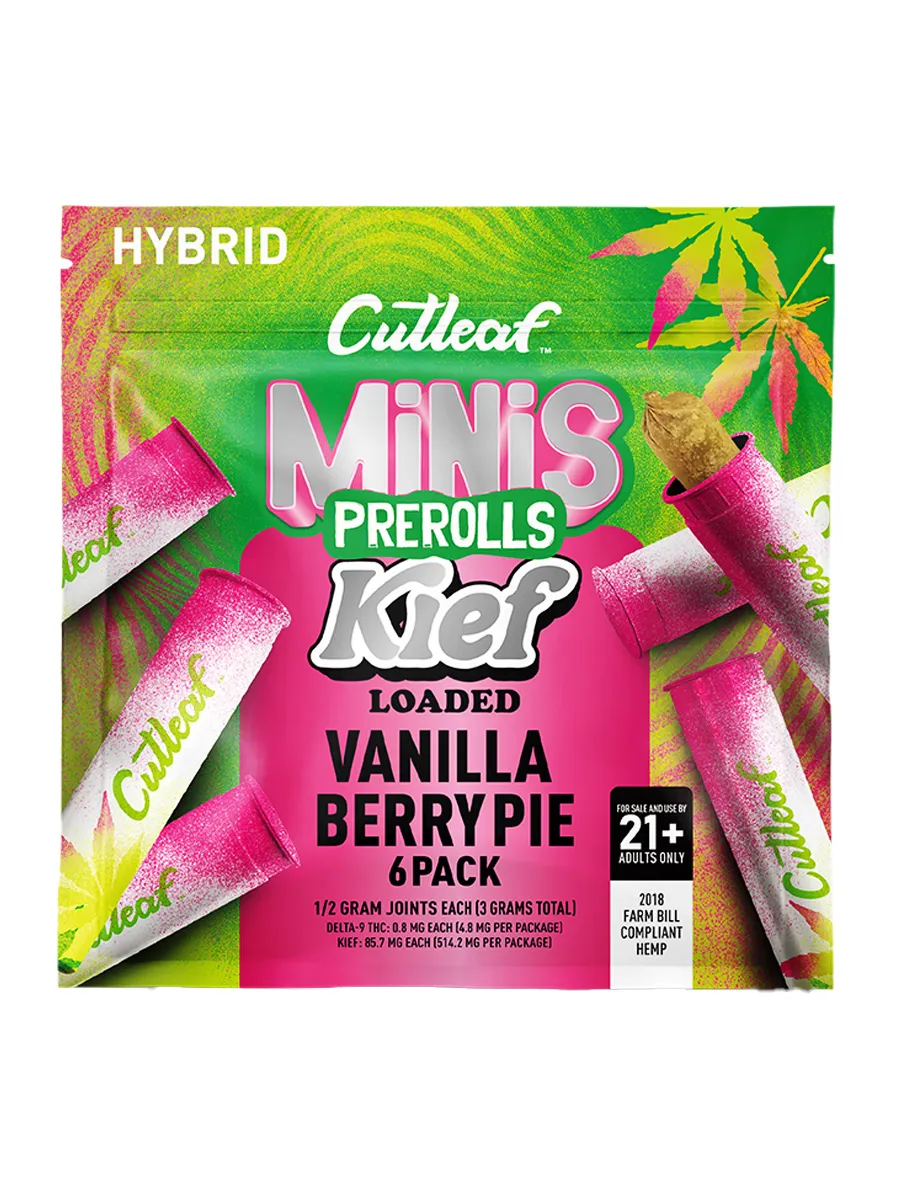 Vanilla Berry Pie Cutleaf MiNiS Pre-Rolls 6-Pack 3G
