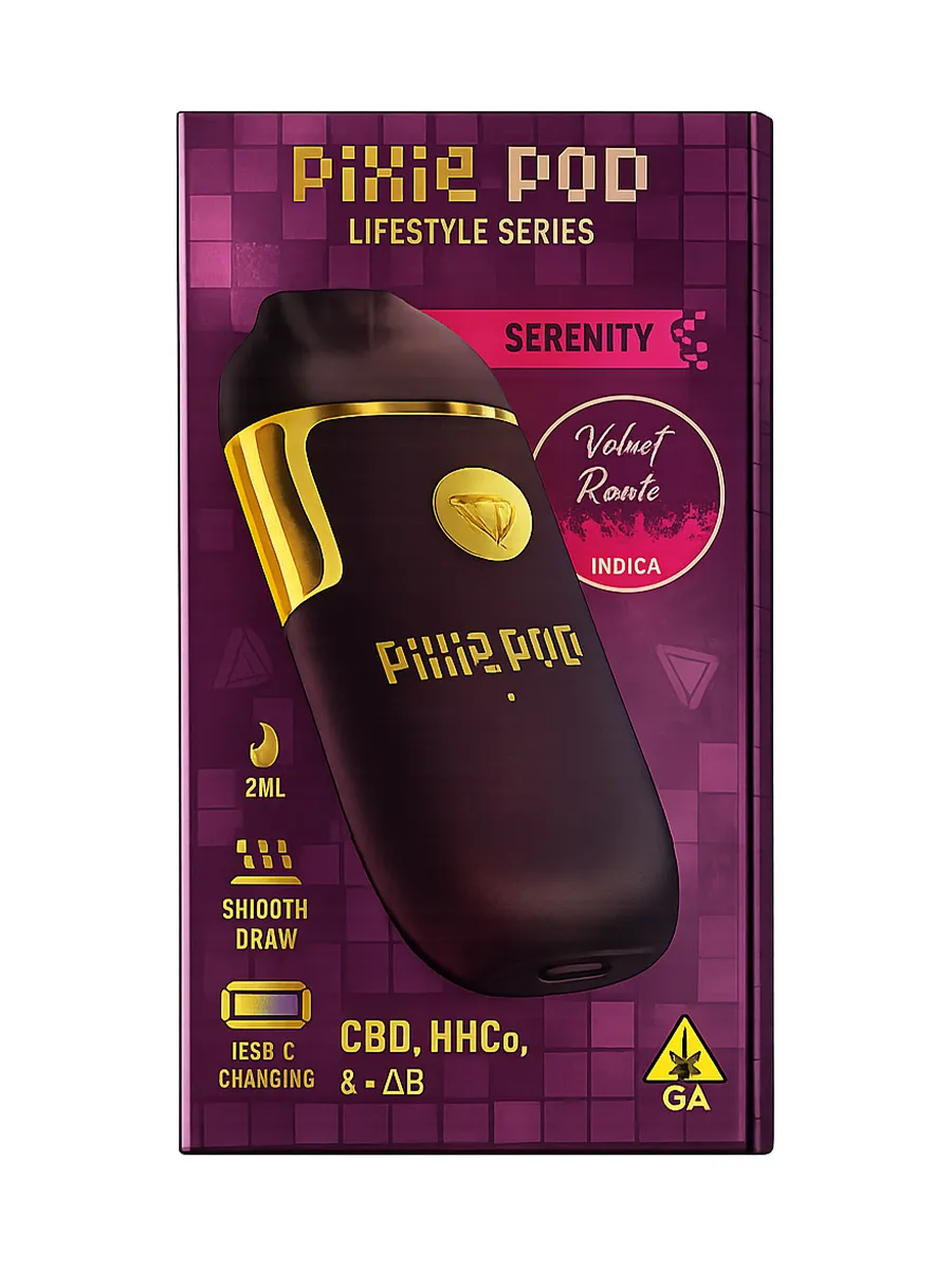 Velvet Runtz Serenity Pixie Pod Lifestyle Series Disposable Vape 2ml
