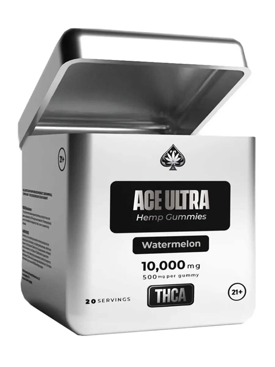 Watermelon Ace Ultra THCA Gummies 20ct 500mg