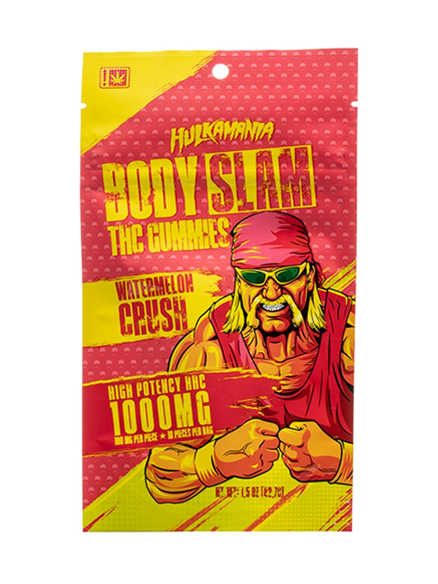 Watermelon Crush Hulk Hogan Body Slam HHC Gummies 1000mg