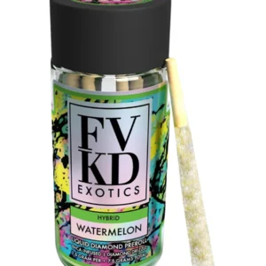 Watermelon FVKD Liquid Diamond Pre Rolls 7.5G 5ct