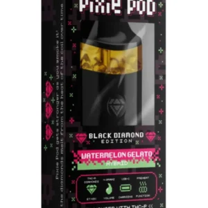Watermelon Gelato Pixie Dust Pod THCA + THCP Black Diamond Edition Disposable 4G
