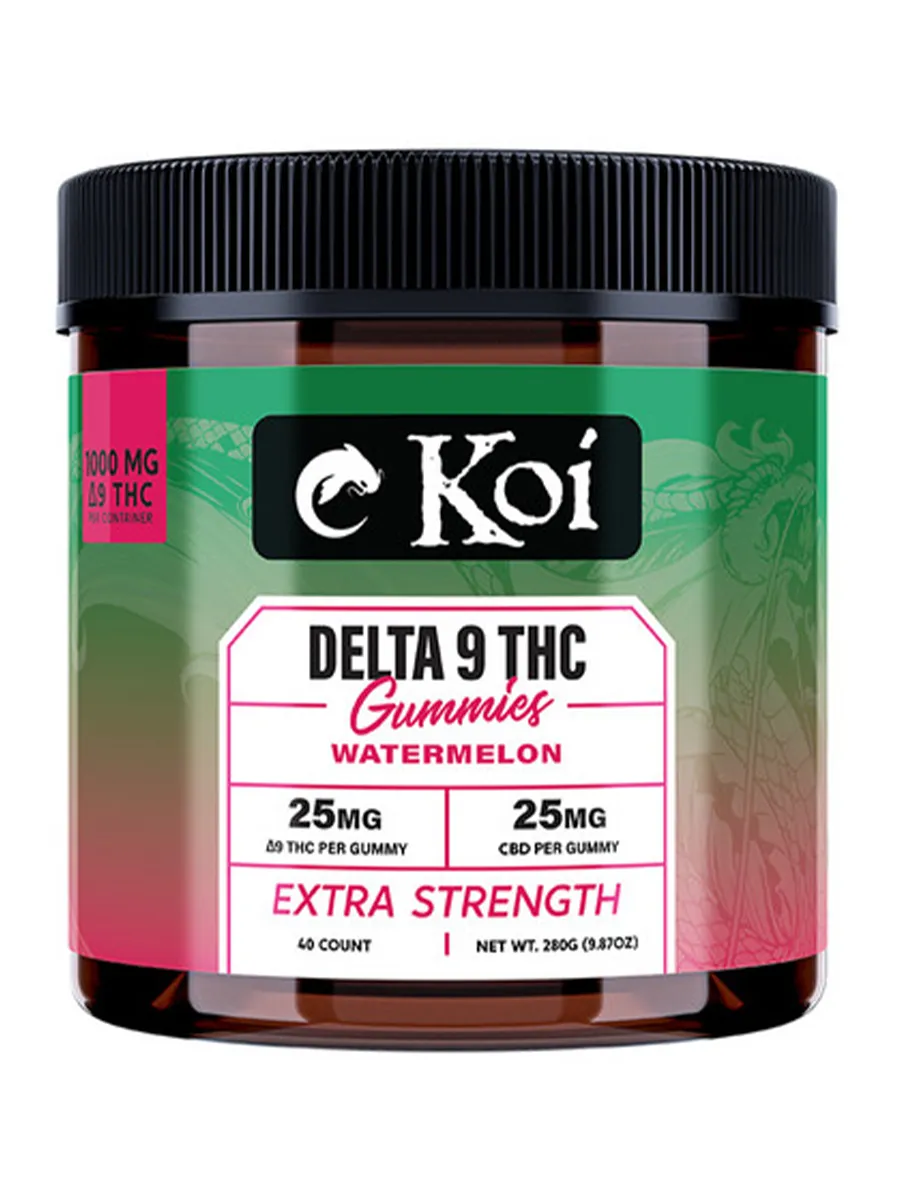 Watermelon Koi Extra Strength Delta 9 Gummies 40ct