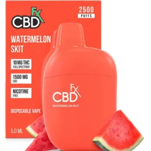 Watermelon Skit CBDFx CBD + 10mg THC Vape Pen 1500mg