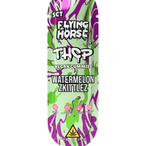 Watermelon Skittlez Flying Horse THCP Vegan Gummies 5ct