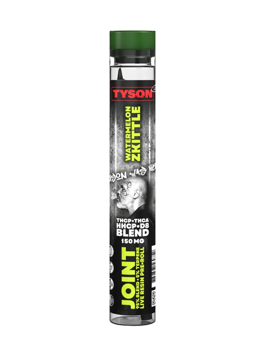 Watermelon Zkittle Tyson 2.0 THCP Blend Live Resin Joint Pre-Roll 150mg