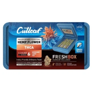 Wedding Cake Ice Cutleaf THCA Pre-Rolls 6ct + FreshBox