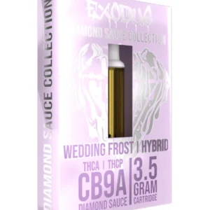 Wedding Frost Exodus CB9A+THCA+THCP Diamond Sauce Cartridge 3.5G