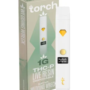 Wedding Wreck Torch THC-P Live Resin Disposable 1G