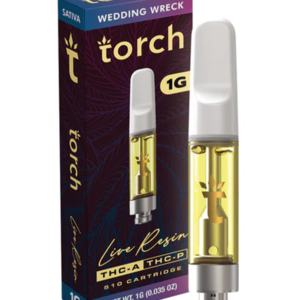 Wedding Wreck Torch Live Resin THC-A + THC-P 510 Cartridge 1G