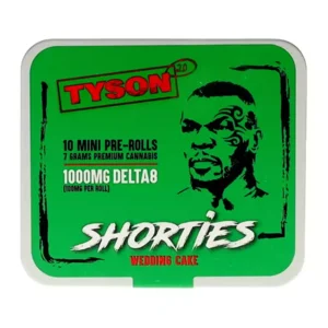 Wedding Cake Tyson 2.0 Shorties Delta 8 Pre-Rolls 7G