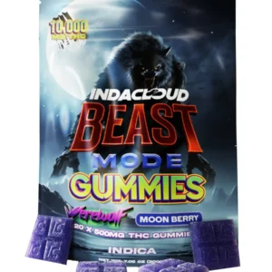Werewolf Moon Berry IndaCloud Beast Mode Gummies 20ct 10000MG