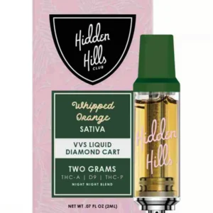 Whipped Orange Hidden Hills VVS Liquid Diamond Cartridge 2G
