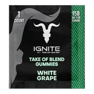 White Grape Ignite Take of Blend Gummies 150mg