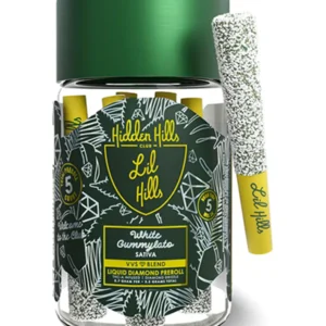White Gummylato Hidden Hills Lil Hills VVS Liquid Diamond Pre Rolls 3.5G