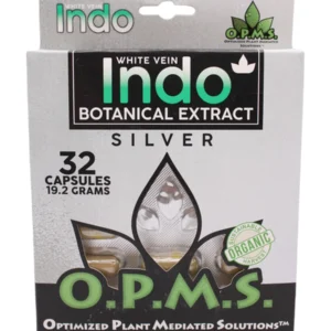 White Indo OPMS Silver Kratom Capsules 32ct