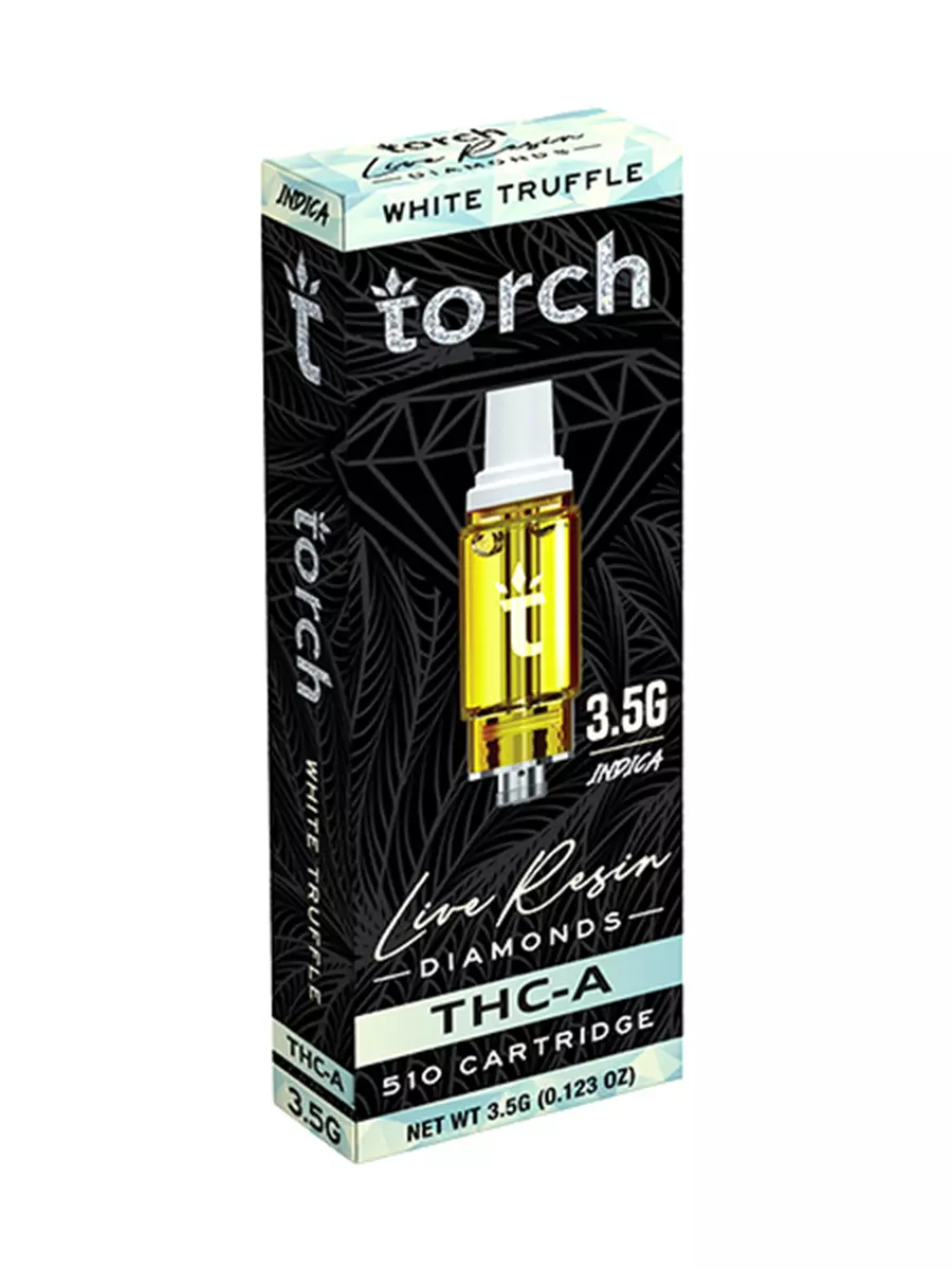 White Truffle Torch THC-A Live Resin Diamonds 510 Cartridge 3.5G
