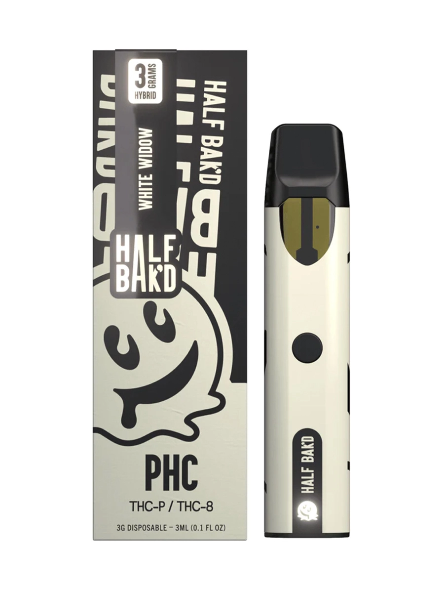 White Widow Half Bakd PHC + THC-P + THC-8 Disposable Vape 3G