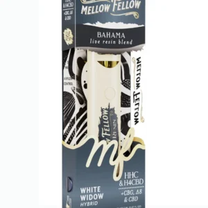 White Widow Mellow Fellow Bahama Live Resin Blend Disposable 2ml