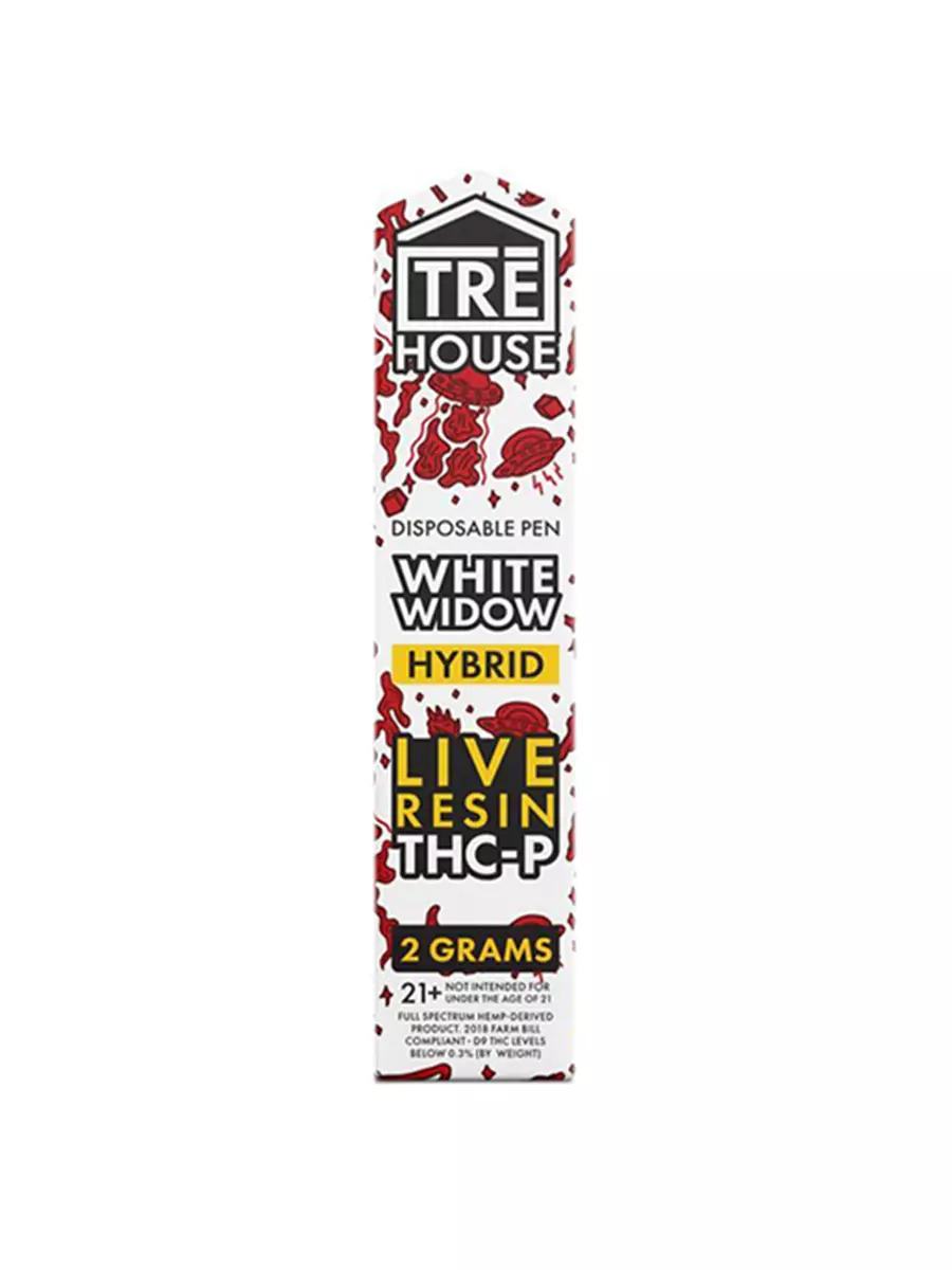 White Widow Tre House Live Resin THC-P Vape 2G