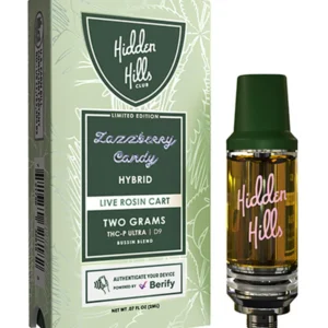 Zazzbery Candy Hidden Hills Limited Edition Live Rosin Bussin Blend Cart 2G