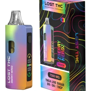 Zberry Nerdz Lost THC V2 Rainbow Edition THC-A+D9+D6+THCP Disposable 7.5G
