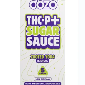 Zooted Yoda Dozo THCP+ Sugar Sauce Dual Mesh Coil Disposable 5G