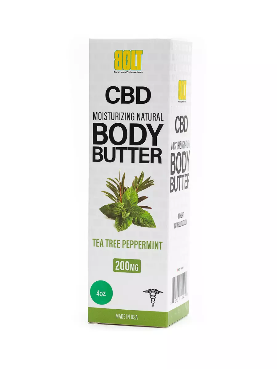 Tea Tree Peppermint Bolt CBD Bath Body Butter 200mg