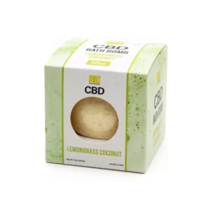 Lemongrass Coconut Bolt CBD Bath Bomb 50mg