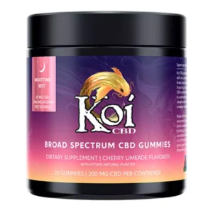 Cherry Limeade Koi Broad Spectrum CBD Nighttime Rest Melatonin Gummies 200mg