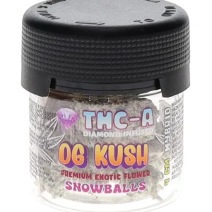OG Kush Alien Exotics THC-A Diamond Infused Flower Snowballs 4G