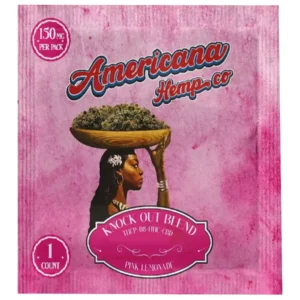 Pink Lemonade Americana Hemp Co Take Off Blend Gummies 150mg