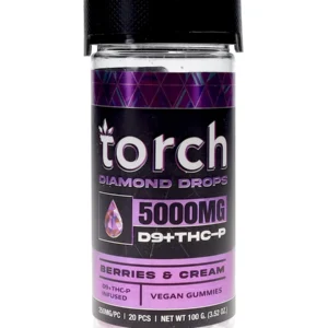 Berries & Cream Torch Diamond Drops Gummies 5000mg