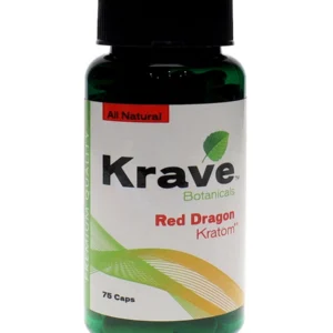Red Dragon Krave Botanicals Kratom Capsules 75ct
