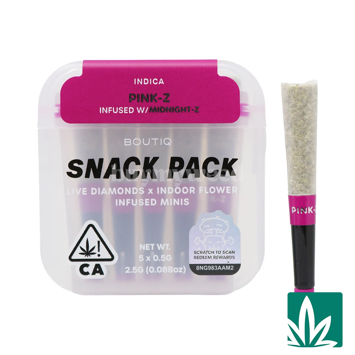 Boutiq Snack Pack (2.5g) – Pink Z Infused With Midnight Z