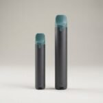 Two disposable THC vape pens of different sizes side by side