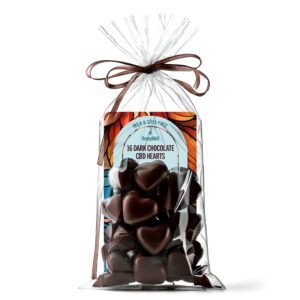 CBD Dark Chocolate Hearts 320mg (16 x 20mg)