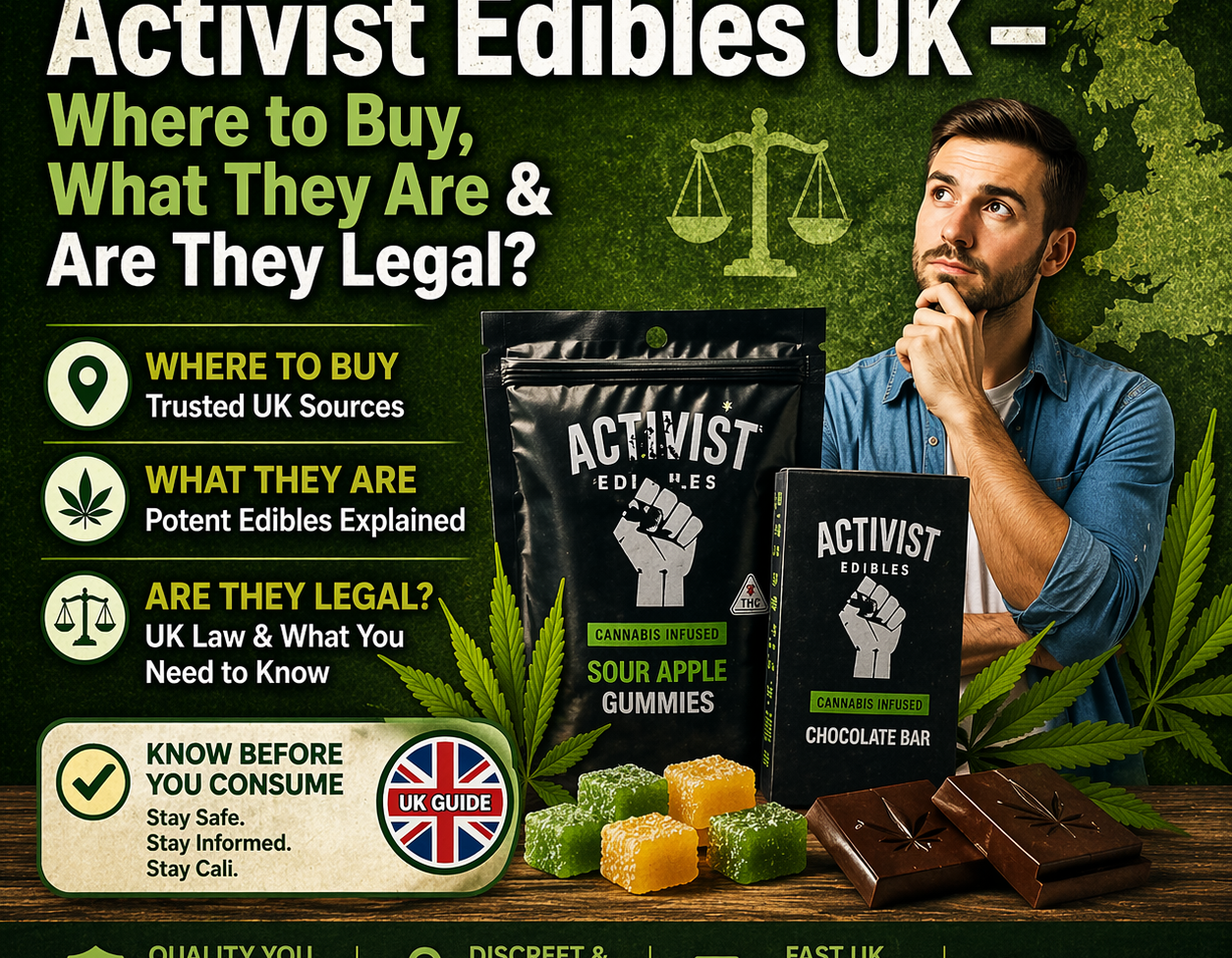 Activist Edibles UK — Where to Buy, What They Are & Are They Legal?