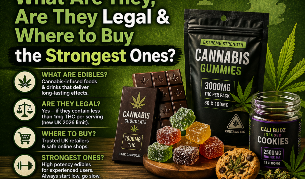 Edibles UK | What Are They, Are They Legal & Where to Buy the Strongest?