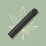 Illustration of a disposable THC vape pen